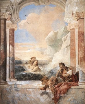 Villa Valmarana Thetis consolando a Aquiles Giovanni Battista Tiepolo Pinturas al óleo